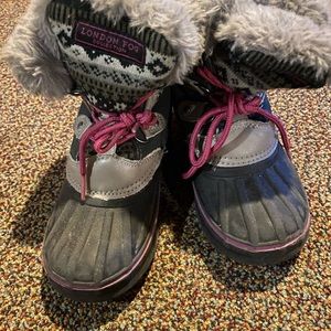 Girls London fog boots size 12